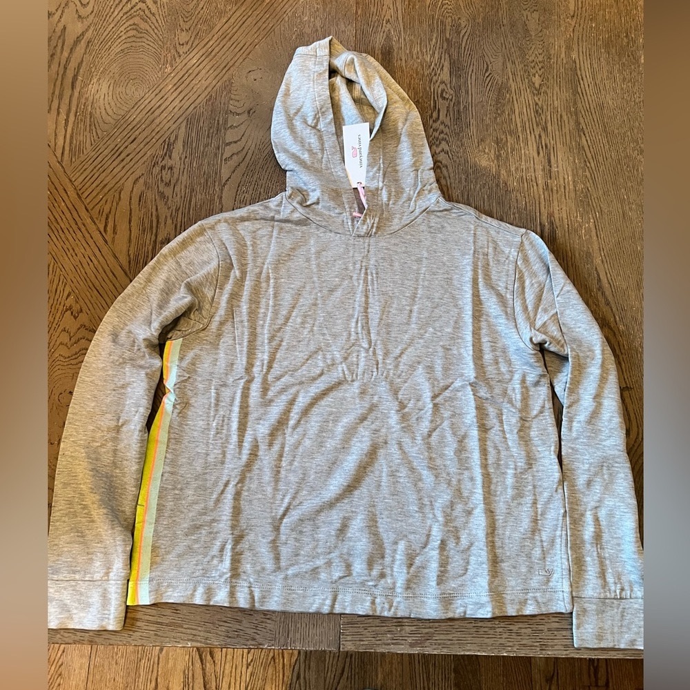 🐳NWT girls vineyard vines dreamcloth side stripe hoodie size xl 16 RARE